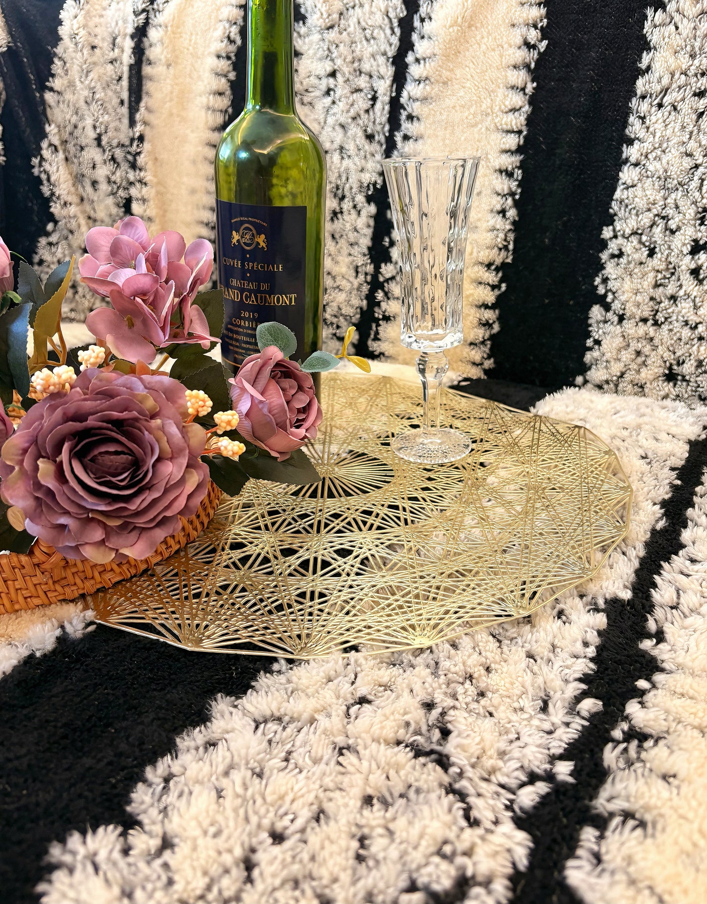 The Gold Chariot Wheel of Helios Drinking Coaster