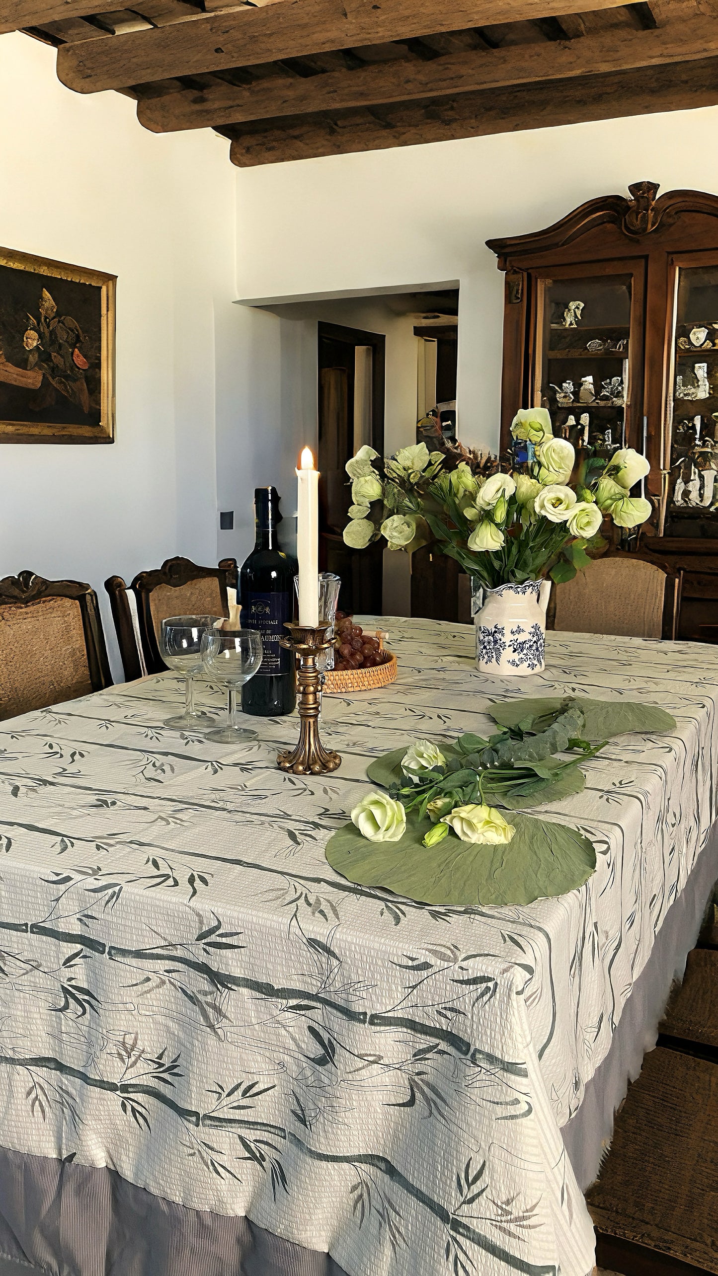 Chinese Bamboo Style Dining Tablecloth