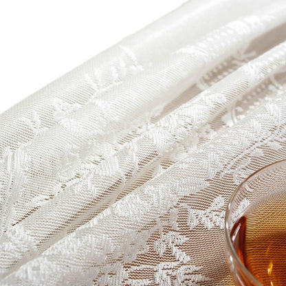 White Organza Flounce Picnic Alfresco Holiday Tablecloth