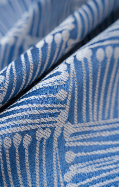 Blue And White Line Moroccan Pattern Dining/afernoon tea Tablecloth